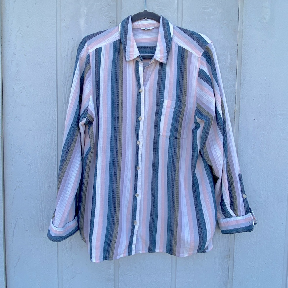 Bundle 3 for 50% off Sonoma Striped Cotton/Rayon Shirt